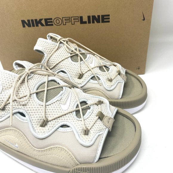 NIKE Mens Size CZ0332 201 Offline 2.0 Rattan White Khaki Light Bone Mesh Textile - Picture 2 of 8